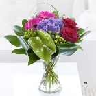 Rose, Hydrangea and Gerbera Vase *