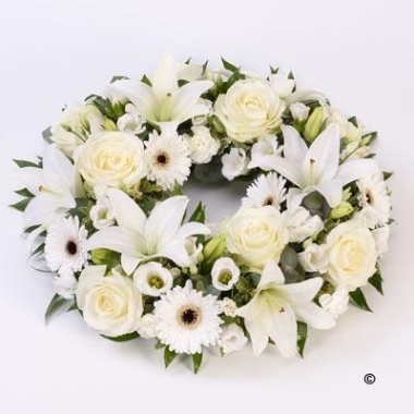 White and Green Wreath