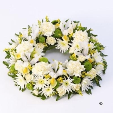 White and Yellow Wreath